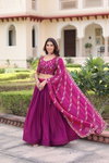 KA 5053 Fendi Silk Lehenga With Blouse Dupatta Wholesale Online